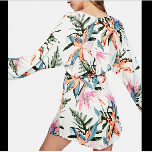 Floral Wrap Dress XL - Picture 4 of 5